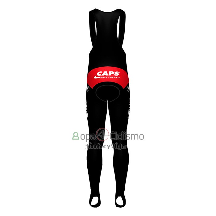 Lotto Soudal Ropa Ciclismo Culotte Largo 2022 Mangas Largas Rojo